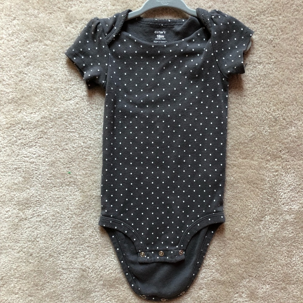 Carter’s gray onesie